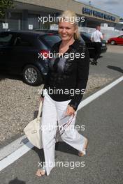 20.07.2008 Hockenheim, Germany,  Corina Schumacher (GER), Corinna, Wife of Michael Schumacher arrives at the trackside - Formula 1 World Championship, Rd 10, German Grand Prix, Sunday