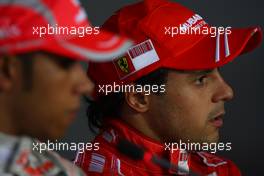 20.07.2008 Hockenheim, Germany,  Felipe Massa (BRA), Scuderia Ferrari and Lewis Hamilton (GBR), McLaren Mercedes - Formula 1 World Championship, Rd 10, German Grand Prix, Sunday Press Conference