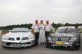 17.07.2008 Hockenheim, Germany,  Heikki Kovalainen (FIN), McLaren Mercedes, Susie Stoddart (GBR), Persson Motorsport AMG Mercedes and Lewis Hamilton (GBR), McLaren Mercedes - Formula 1 World Championship, Rd 10, German Grand Prix, Thursday