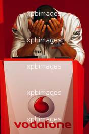 17.07.2008 Hockenheim, Germany,  Lewis Hamilton (GBR), McLaren Mercedes and Heikki Kovalainen (FIN), McLaren Mercedes, Vodafone, Music Quiz - Formula 1 World Championship, Rd 10, German Grand Prix, Thursday