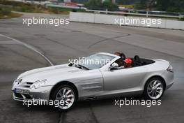 17.07.2008 Hockenheim, Germany,  Lewis Hamilton (GBR), McLaren Mercedes in a McLaren Mercedes SLR - Formula 1 World Championship, Rd 10, German Grand Prix, Thursday