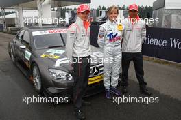 17.07.2008 Hockenheim, Germany,  Heikki Kovalainen (FIN), McLaren Mercedes, Susie Stoddart (GBR), Persson Motorsport AMG Mercedes and Lewis Hamilton (GBR), McLaren Mercedes - Formula 1 World Championship, Rd 10, German Grand Prix, Thursday