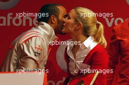 17.07.2008 Hockenheim, Germany,  Lewis Hamilton (GBR), McLaren Mercedes and Heikki Kovalainen (FIN), McLaren Mercedes, Vodafone, Music Quiz - Formula 1 World Championship, Rd 10, German Grand Prix, Thursday