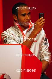 17.07.2008 Hockenheim, Germany,  Lewis Hamilton (GBR), McLaren Mercedes and Heikki Kovalainen (FIN), McLaren Mercedes, Vodafone, Music Quiz - Formula 1 World Championship, Rd 10, German Grand Prix, Thursday