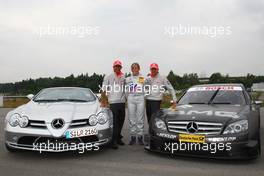 17.07.2008 Hockenheim, Germany,  Heikki Kovalainen (FIN), McLaren Mercedes, Susie Stoddart (GBR), Persson Motorsport AMG Mercedes and Lewis Hamilton (GBR), McLaren Mercedes - Formula 1 World Championship, Rd 10, German Grand Prix, Thursday