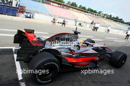 09.07.2008 Hockenheim, Germany,  Lewis Hamilton (GBR), McLaren Mercedes - Formula 1 Testing, Hockenheim