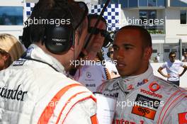 03.08.2008 Budapest, Hungary,  Lewis Hamilton (GBR), McLaren Mercedes - Formula 1 World Championship, Rd 11, Hungarian Grand Prix, Sunday Pre-Race Grid