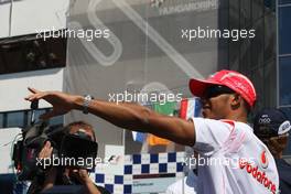 03.08.2008 Budapest, Hungary,  Lewis Hamilton (GBR), McLaren Mercedes - Formula 1 World Championship, Rd 11, Hungarian Grand Prix, Sunday Pre-Race Grid