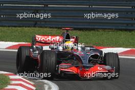 03.08.2008 Budapest, Hungary,  Lewis Hamilton (GBR), McLaren Mercedes returns to the pics with a flat tyre - Formula 1 World Championship, Rd 11, Hungarian Grand Prix, Sunday Race