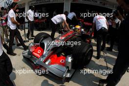 02.08.2008 Budapest, Hungary,  Lewis Hamilton (GBR), McLaren Mercedes, MP4-23 - Formula 1 World Championship, Rd 11, Hungarian Grand Prix, Saturday Practice