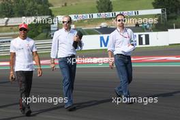 31.07.2008 Budapest, Hungary,  Lewis Hamilton (GBR), McLaren Mercedes, trackwalk - Formula 1 World Championship, Rd 11, Hungarian Grand Prix, Thursday