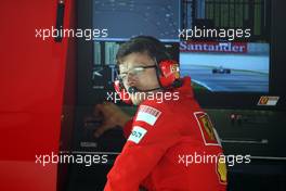12.09.2008 Monza, Italy,  Chris Dyer (AUS), Scuderia Ferrari, Track Engineer of Kimi Raikkonen (FIN)  - Formula 1 World Championship, Rd 14, Italian Grand Prix, Friday Practice