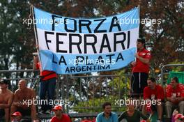 12.09.2008 MOnza, Italy,  Argentinian F1 Fans - Formula 1 World Championship, Rd 14, Italian Grand Prix, Friday Practice