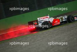 12.09.2008 MOnza, Italy,  Giancarlo Fisichella (ITA), Force India F1 Team, VJM-01 - Formula 1 World Championship, Rd 14, Italian Grand Prix, Friday Practice