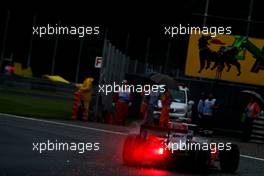 12.09.2008 Monza, Italy,  Giancarlo Fisichella (ITA), Force India F1 Team, VJM-01 spins - Formula 1 World Championship, Rd 14, Italian Grand Prix, Friday Practice