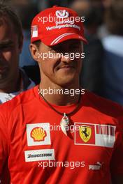 12.09.2008 MOnza, Italy,  Michael Schumacher (GER), Test Driver, Scuderia Ferrari - Formula 1 World Championship, Rd 14, Italian Grand Prix, Friday