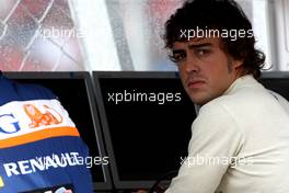 12.09.2008 MOnza, Italy,  Fernando Alonso (ESP), Renault F1 Team - Formula 1 World Championship, Rd 14, Italian Grand Prix, Friday Practice