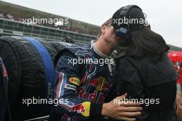 14.09.2008 Monza, Italy,  David Coulthard (GBR), Red Bull Racing with Karen Minier (FRA), Fiancée of David Coulthard - Formula 1 World Championship, Rd 14, Italian Grand Prix, Sunday Pre-Race Grid
