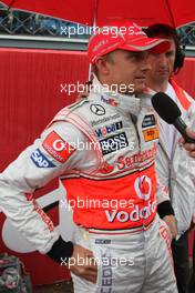 14.09.2008 Monza, Italy,  Heikki Kovalainen (FIN), McLaren Mercedes - Formula 1 World Championship, Rd 14, Italian Grand Prix, Sunday Pre-Race Grid
