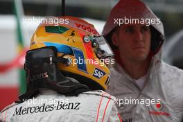 14.09.2008 Monza, Italy,  Lewis Hamilton (GBR), McLaren Mercedes - Formula 1 World Championship, Rd 14, Italian Grand Prix, Sunday Pre-Race Grid