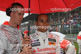 14.09.2008 Monza, Italy,  Lewis Hamilton (GBR), McLaren Mercedes - Formula 1 World Championship, Rd 14, Italian Grand Prix, Sunday Pre-Race Grid