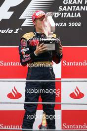 14.09.2008 Monza, Italy,  Sebastian Vettel (GER), Scuderia Toro Rosso  - Formula 1 World Championship, Rd 14, Italian Grand Prix, Sunday Podium