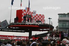 14.09.2008 Monza, Italy,  PODIUM FEATURE with Sebastian Vettel (GER), Scuderia Toro Rosso - Formula 1 World Championship, Rd 14, Italian Grand Prix, Sunday Podium