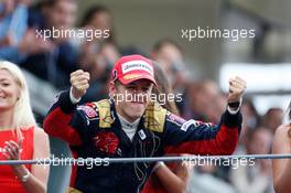 14.09.2008 Monza, Italy,  Sebastian Vettel (GER), Scuderia Toro Rosso, wins - Formula 1 World Championship, Rd 14, Italian Grand Prix, Sunday Podium