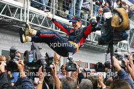 14.09.2008 Monza, Italy,  Sebastian Vettel (GER), Scuderia Toro Rosso  - Formula 1 World Championship, Rd 14, Italian Grand Prix, Sunday Podium