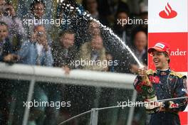 14.09.2008 Monza, Italy,  Sebastian Vettel (GER), Scuderia Toro Rosso  - Formula 1 World Championship, Rd 14, Italian Grand Prix, Sunday Podium