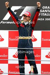 14.09.2008 Monza, Italy,  Sebastian Vettel (GER), Scuderia Toro Rosso  - Formula 1 World Championship, Rd 14, Italian Grand Prix, Sunday Podium