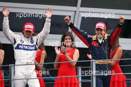 14.09.2008 Monza, Italy,  Robert Kubica (POL), BMW Sauber F1 Team, Sebastian Vettel (GER), Scuderia Toro Rosso  - Formula 1 World Championship, Rd 14, Italian Grand Prix, Sunday Podium