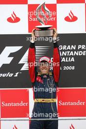 14.09.2008 Monza, Italy,  Sebastian Vettel (GER), Scuderia Toro Rosso  - Formula 1 World Championship, Rd 14, Italian Grand Prix, Sunday Podium