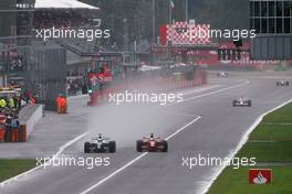 14.09.2008 Monza, Italy,  Nico Rosberg (GER), Williams F1 Team, Felipe Massa (BRA), Scuderia Ferrari  - Formula 1 World Championship, Rd 14, Italian Grand Prix, Sunday Race