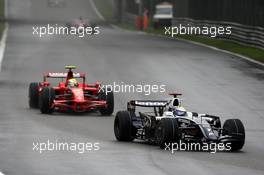 14.09.2008 Monza, Italy,  Nico Rosberg (GER), WilliamsF1 Team, FW30 leads Felipe Massa (BRA), Scuderia Ferrari, F2008 - Formula 1 World Championship, Rd 14, Italian Grand Prix, Sunday Race