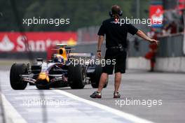 13.09.2008 Monza, Italy,  Mark Webber (AUS), Red Bull Racing  - Formula 1 World Championship, Rd 14, Italian Grand Prix, Saturday Practice