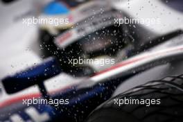 13.09.2008 Monza, Italy,  Nick Heidfeld (GER), BMW Sauber F1 Team, rain atmosphere - Formula 1 World Championship, Rd 14, Italian Grand Prix, Saturday Practice