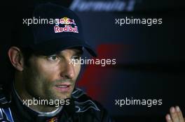 13.09.2008 Monza, Italy,  3rd, Mark Webber (AUS), Red Bull Racing - Formula 1 World Championship, Rd 14, Italian Grand Prix, Saturday Press Conference