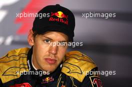 14.09.2008 Monza, Italy,  Sebastian Vettel (GER), Scuderia Toro Rosso, 1st - Formula 1 World Championship, Rd 14, Italian Grand Prix, Sunday Press Conference