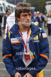 14.09.2008 Monza, Italy,  Fernando Alonso (ESP), Renault F1 Team - Formula 1 World Championship, Rd 14, Italian Grand Prix, Sunday