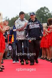 14.09.2008 Monza, Italy,  Mark Webber (AUS), Red Bull Racing, Robert Kubica (POL),  BMW Sauber F1 Team - Formula 1 World Championship, Rd 14, Italian Grand Prix, Sunday