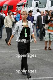 14.09.2008 Monza, Italy,  The girlfriend of Christian Klien (AUT), Test Driver, BMW Sauber F1 Team - Formula 1 World Championship, Rd 14, Italian Grand Prix, Sunday