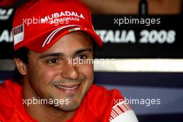 11.09.2008 MOnza, Italy,  Felipe Massa (BRA), Scuderia Ferrari - Formula 1 World Championship, Rd 14, Italian Grand Prix, Thursday