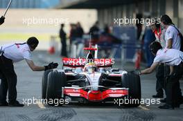 16.01.2008 Jerez, Spain,  Lewis Hamilton (GBR), McLaren Mercedes - Formula 1 Testing, Jerez