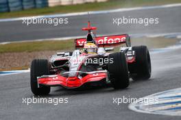 16.01.2008 Jerez, Spain,  Lewis Hamilton (GBR), McLaren Mercedes - Formula 1 Testing, Jerez