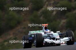 14.02.2008 Jerez, Spain,  Jenson Button (GBR), Honda Racing F1 Team, RA108 - Formula 1 Testing, Jerez