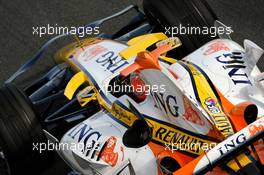 14.02.2008 Jerez, Spain,  Nelson Piquet Jr (BRA), Renault F1 Team, R27 - Formula 1 Testing, Jerez