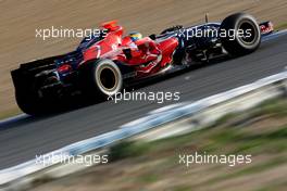 14.02.2008 Jerez, Spain,  Sebastian Bourdais (FRA), Scuderia Toro Rosso, STR02 - Formula 1 Testing, Jerez