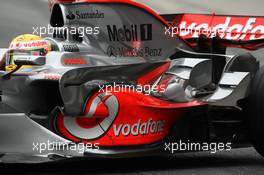 14.02.2008 Jerez, Spain,  Lewis Hamilton (GBR), McLaren Mercedes, detail - Formula 1 Testing, Jerez