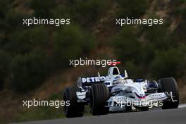 14.02.2008 Jerez, Spain,  Nick Heidfeld (GER), BMW Sauber F1 Team, F1.08 - Formula 1 Testing, Jerez